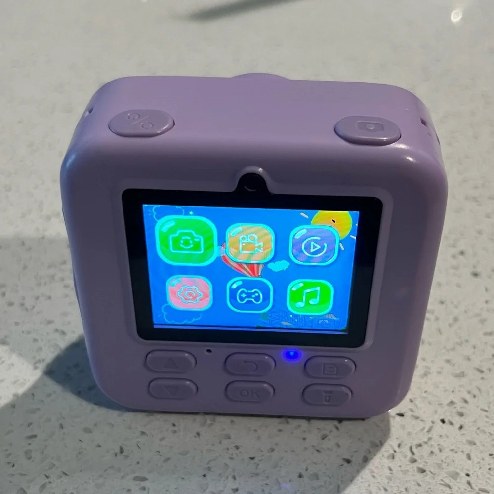 Kids Instant Digital Cameras for Boys and Girls, 1080P HD Dual-Lens Selfie Cam.
